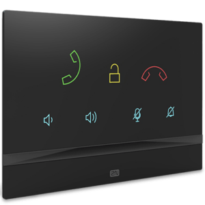 2N® Indoor Talk, Black  (requires flush box 91378800 or desk stand 91378802 for an installation)