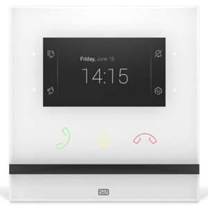 2N® Indoor Compact, White  (requires flush box 91378800 or desk stand 91378802 for an installation)