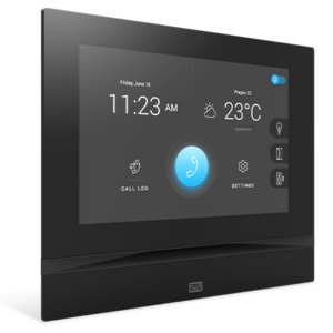 2N® Indoor View, Black (requires flush box 91378800 or desk stand 91378802 for an installation)