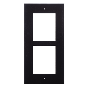 2N® IP Verso – Frame for flush installation, 2 modules – black (must be together with 9155015)